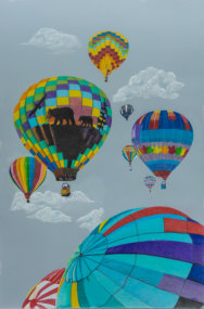 Up Up and Away (featuring Spellbound Spirit II owned by Randy Lee) 24" x 36"  Photo Credits: Mike McLean & Michael Sansom